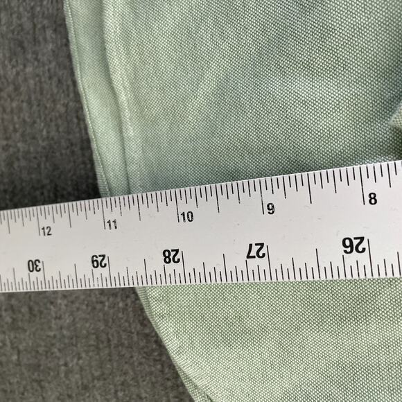 VTG 90s J. Crew Oarsman Logo Mint Green Oxford Cloth Cotton Button Down Shirt M - Picture 4 of 7